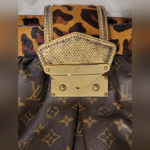 😍 AUTHENTIC Louis Vuitton LIMITED EDITION Leopard Polly GM handbag - Picture 11 of 16
